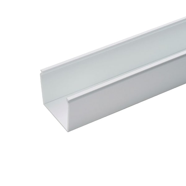 Base Wiring Duct, Type FS, Solid Wall, White, 1.5" x 1.5" x 1' (6-Pack), No Mounting Holes